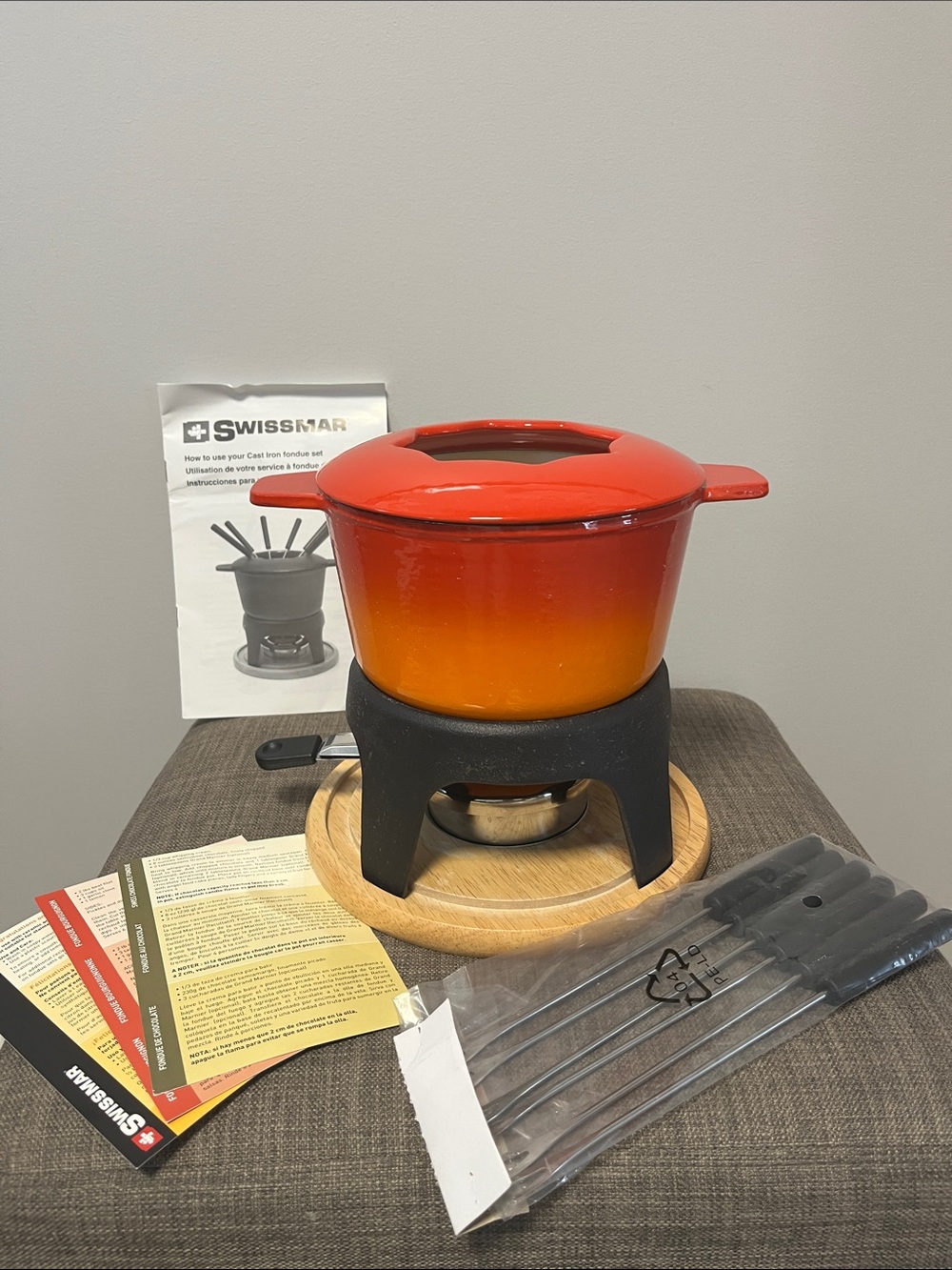 Swissmar Sierra 11-Piece Cast Iron Fondue Set